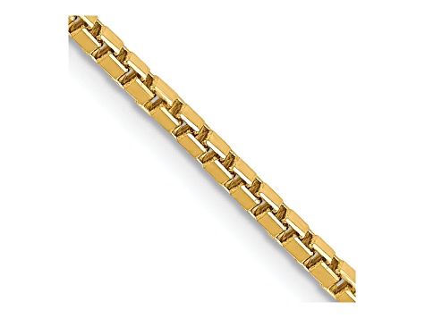 14k Yellow Gold 1.9mm Box Chain 30"