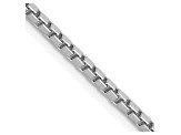 14k White Gold 1.9mm Box Chain 20"