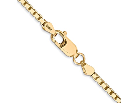 14k Yellow Gold 2.5mm Box Chain 18"