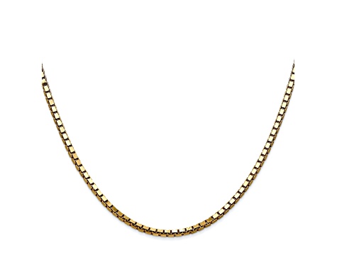 14k Yellow Gold 2.5mm Box Chain 20"