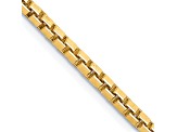 14k Yellow Gold 2.5mm Box Chain 20"