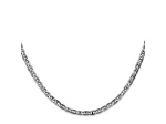 14k White Gold 3mm Mariner Link Chain 20 inch