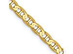 14k Yellow Gold 3mm Anchor Link Chain 26 inch