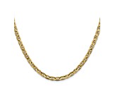 14k Yellow Gold 3.75mm Concave Mariner Chain 16 inch