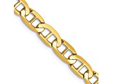 14k Yellow Gold 5.25mm Concave Mariner Chain 18 inch