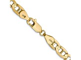 14k Yellow Gold 5.25mm Concave Mariner Chain 18 inch