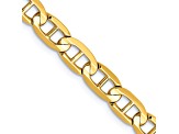 14k Yellow Gold 5.25mm Concave Mariner Chain 20 inch