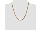14k Yellow Gold 5.25mm Concave Mariner Chain 22 inch