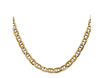 Picture of 14k Yellow Gold 5.25mm Concave Mariner Chain 24 inch