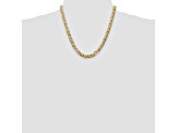 14k Yellow Gold 7mm Concave Mariner Chain 20 inch