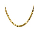 14k Yellow Gold 4.75mm Beveled Curb Chain 18"