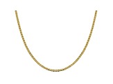 14k Yellow Gold 2.4mm Flat Mariner Chain 18 inch