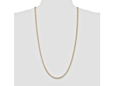 14k Yellow Gold 3mm Concave Open Figaro Chain 30"