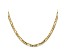 14k Yellow Gold 4mm Concave Open Figaro Chain 30"