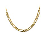 14k Yellow Gold 5.50mm Concave Open Figaro Chain 18"