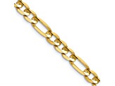 14k Yellow Gold 5.50mm Concave Open Figaro Chain 24"