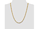 14k Yellow Gold 5.50mm Concave Open Figaro Chain 24"