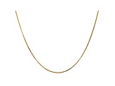 14k Yellow Gold 0.9mm Curb Pendant Chain 16"