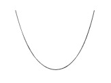 14k White Gold 0.9mm Curb Pendant Chain 16"