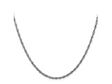 14k White Gold 1.7mm Singapore Chain 20"