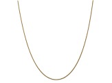 14k Yellow Gold 1mm Solid Diamond Cut Wheat Chain 16"