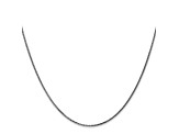 14k White Gold 1.mm Solid Diamond Cut Wheat Chain 18"