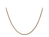 14k Yellow Gold 1.2mm Diamond Cut Wheat Chain 30"