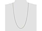 14k Yellow Gold 1.2mm Diamond Cut Wheat Chain 30"