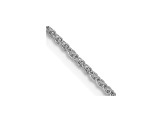 14k White Gold 1.2mm Solid Diamond Cut Wheat Chain 30"