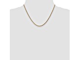 14k Yellow Gold 1.8mm Solid Diamond Cut Wheat Chain 18 inches