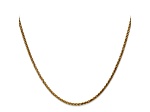 14k Yellow Gold 1.8mm Solid Diamond Cut Wheat Chain 20 inches