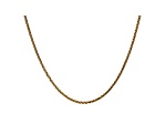 14k Yellow Gold 1.8mm Solid Diamond Cut Wheat Chain 24 inches