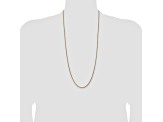 14k Yellow Gold 1.8mm Solid Diamond Cut Wheat Chain 30 inches