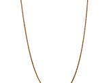 14k Yellow Gold 1.8mm Solid Diamond Cut Wheat Chain 22 inches