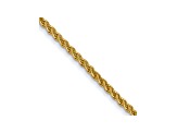 14k Yellow Gold 1mm Solid Polished Wheat Chain 30 inches