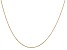 14k Yellow Gold 0.6mm Solid Diamond Cut Cable Chain 20 inches