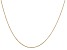 14k Yellow Gold 0.6mm Solid Diamond Cut Cable Chain 24 inches