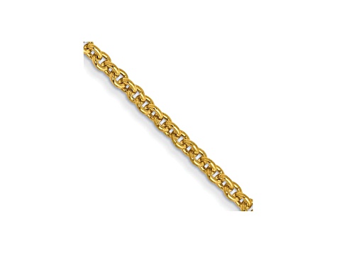 14k Yellow Gold 1.5mm Cable Chain 24 Inches