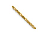 14k Yellow Gold 1.5mm Cable Chain 30 Inches