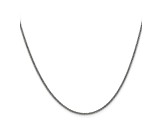 14k White Gold 1.5mm Solid Polished Cable Chain 18 Inches