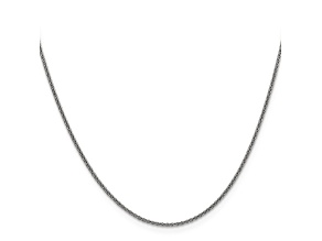 14k White Gold 1.5mm Solid Polished Cable Chain 20 Inches
