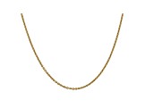 14k Yellow Gold 1.8mm Solid Polished Cable Chain 20 Inches