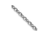 14k White Gold 1.80 mm Cable Chain 20 Inches