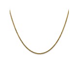14k Yellow Gold 1.45mm Solid Diamond Cut Cable Chain 16 Inches