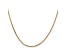 14k Yellow Gold 1.65mm Solid Diamond Cut Cable Chain 16 Inches