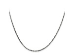14k White Gold 1.65mm Solid Diamond Cut Cable Chain 16 Inches