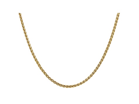 14k Yellow Gold 2.8mm Wheat Chain 20 Inches