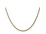 14k Yellow Gold 1mm Solid Polished Wheat Chain 18 Inches
