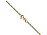 14k Yellow Gold 1mm Solid Polished Wheat Chain 30 Inches