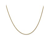 14k Yellow Gold 0.80mm Wheat Pendant Chain 24 Inches